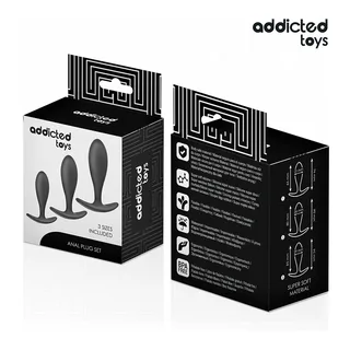 Lot de 3 Plug Anaux Modèle 2 Addicted Toys vue 3