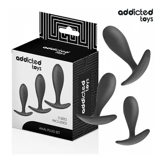 Lot de 3 Plug Anaux Modèle 2 Addicted Toys vue 4