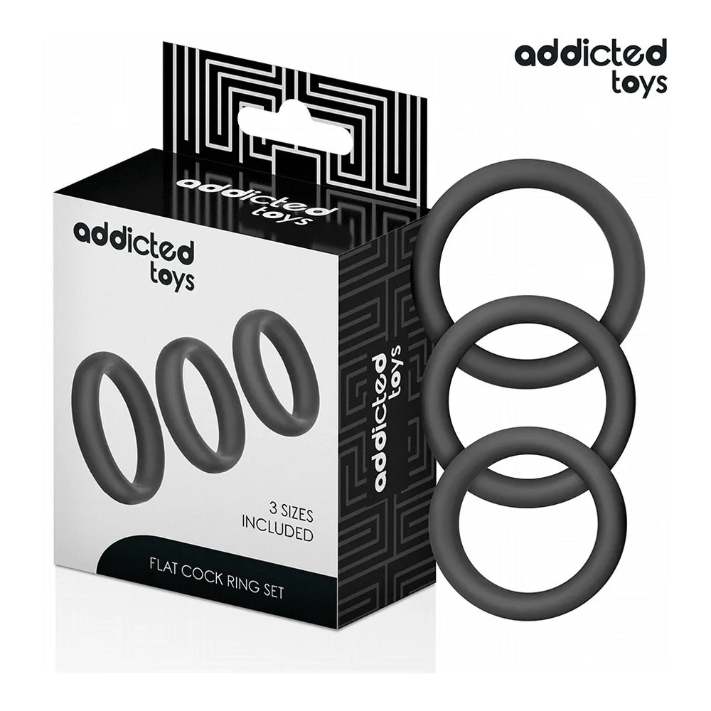 Plug anal Lot d'Anneaux Plats Silicone Addicted Toys