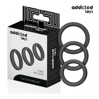 Plug anal Lot d'Anneaux Plats Silicone Addicted Toys