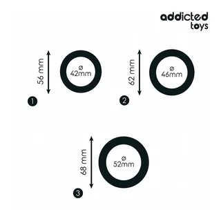 Plug anal Lot d'Anneaux Plats Silicone Addicted Toys vue 6