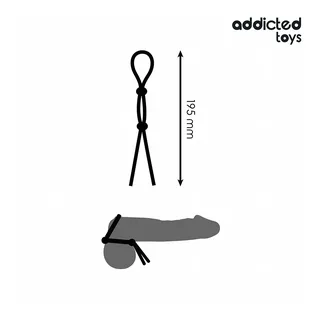 Cockring Corde Silicone Double Addicted Toys vue 7