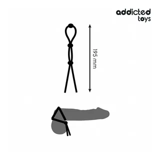 Cockring Corde Silicone Triple Addicted Toys vue 5