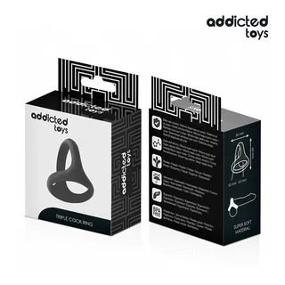Anneau pénien Triple Épais Addicted Toys vue 5