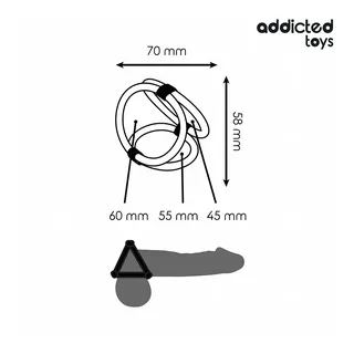 Anneau pénien Triple Addicted Toys vue 6