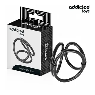 Anneau pénien Triple Addicted Toys