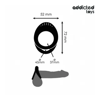 Anneau pénien Double Texture Addicted Toys vue 6