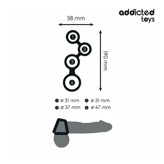 Anneau pénien Séparateurs Addicted Toys vue 6