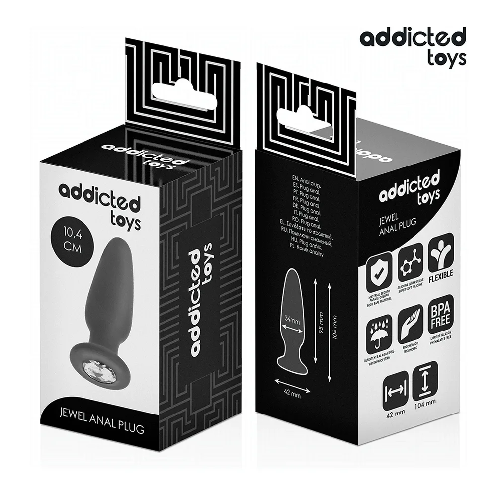 Plug Anal avec Bijou 8,8 cm