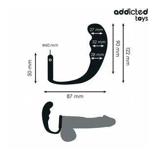 Plug Anal Anneau Addicted Toys vue 5