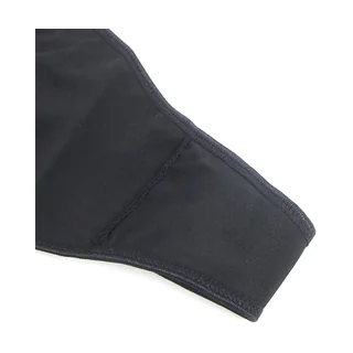 Robe en Cuir avec Dentelle Florale Noire Subblime - vue de dos