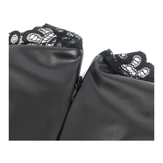 Robe Cuir Col Dentelle Subblime - vue de dos