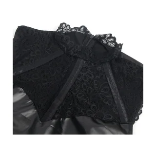 Robe Cuir Col Dentelle Subblime - accessoires fournis