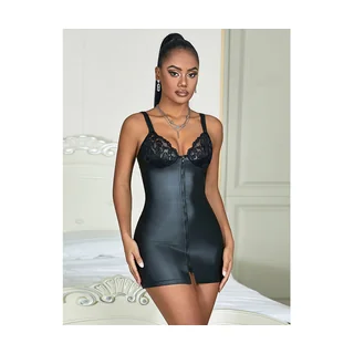 Robe Zippée en Cuir Subblime - avec sa base