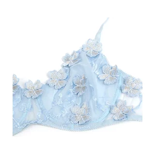 Ensemble Soutien-gorge et Culotte Brodés de Fleurs vue 13