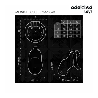 Mindnight Cell Cage Pénis Addicted Toys Locked - vue de dos