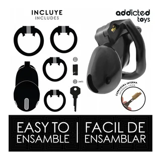 Mindnight Cell Cage Pénis Addicted Toys Locked - accessoires fournis