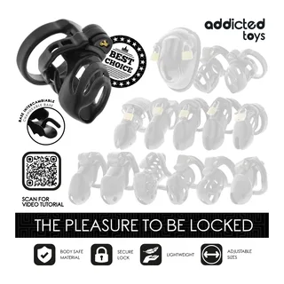 Cage Pénis Verrouillage Éternel Addicted Toys Locked - avec sa base