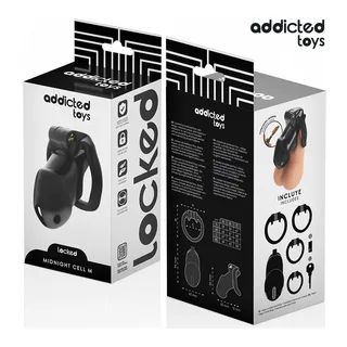 Mindnight Cell Cage Pénis Addicted Toys Locked - vue de dos - Blanc