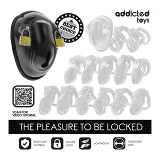 Cage de Chastete Coquille Addicted Toys - accessoires fournis