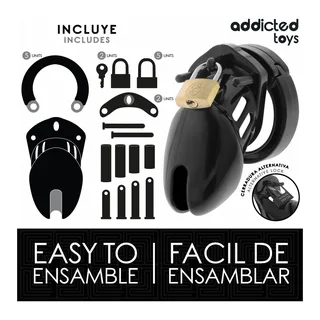 Cage Pénis Obsidian Hold Addicted Toys Locked - accessoires fournis