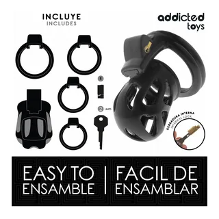 Cage de Chasteté Silencieuse Addicted Toys - avec sa base