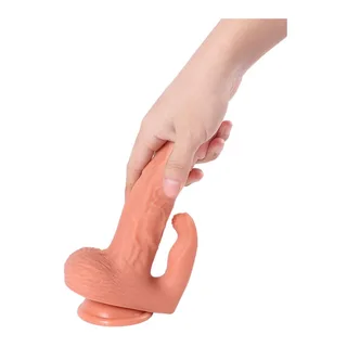 Hayden Dildo Stimulateur Clitoris Shequ - avec son échelle de taille