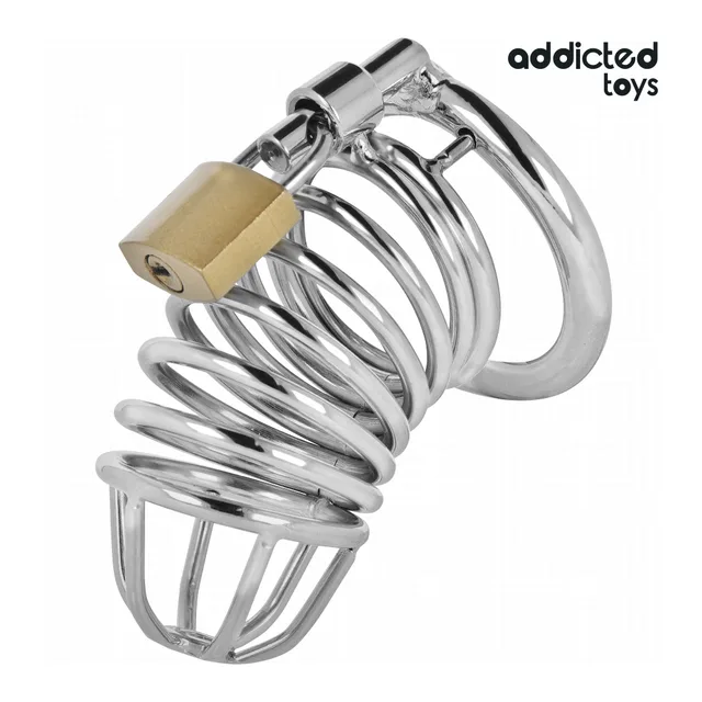 Cage de chasteté métal Iron Addicted Toys