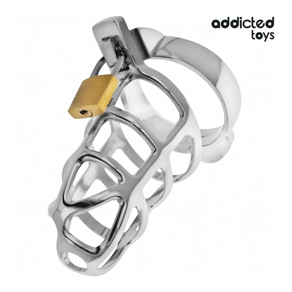 Cage de chasteté Silver Lock Addicted Toys
