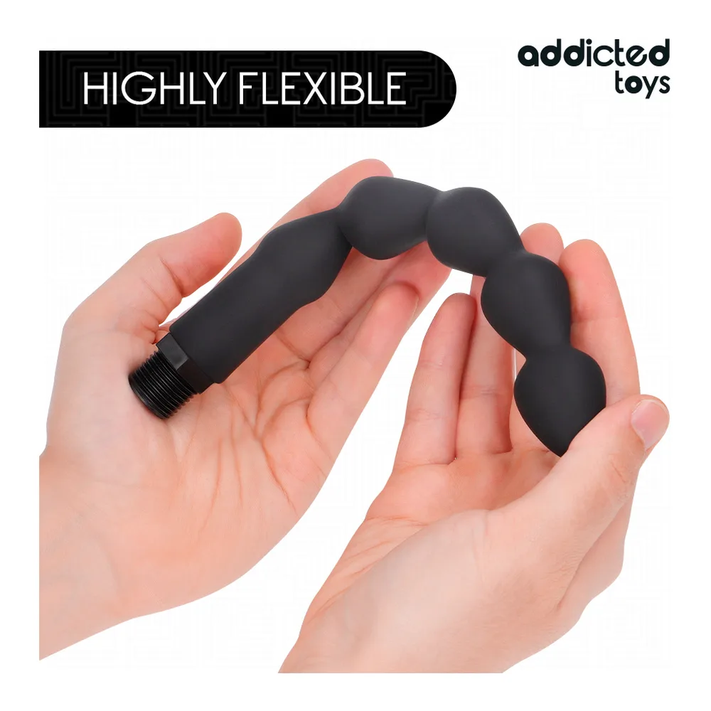Schéma technique du nettoyeur anal modèle 6, montrant dimensions en millimètres : diamètre 16 mm, longueur totale 225 mm, hauteur 26 mm, embout 20 mm de large et 6 mm de profondeur, canule en chapelet avec perles de 18 mm de diamètre