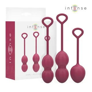 Charli Kit Boules Kegel Intense - avec sa base - Rouge