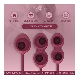 Charli Kit Boules Kegel Intense - détail de la texture - Rouge