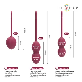 Charli Kit Boules Kegel Intense - Rouge