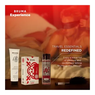 Kit Tentation Fraise avec amplificateur d'orgasme Bruma - détail de la texture