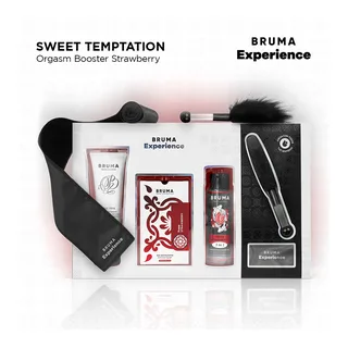 Lubrifiant comestible Kit Tentation Fraise avec amplificateur d'orgasme Bruma