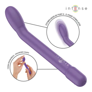 Stimulateur Point Rechargeable Karlie Intense - avec son échelle de taille - Violet