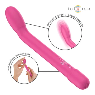 Stimulateur Point Rechargeable Karlie Intense - avec son échelle de taille - Rose