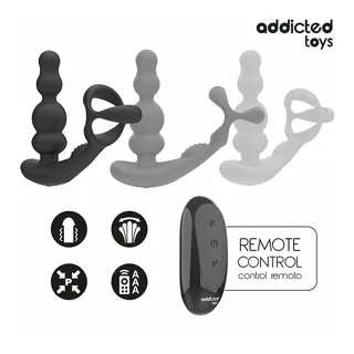 Masseur Prostate Rotatif Télécommande Addicted Toys - avec sa base
