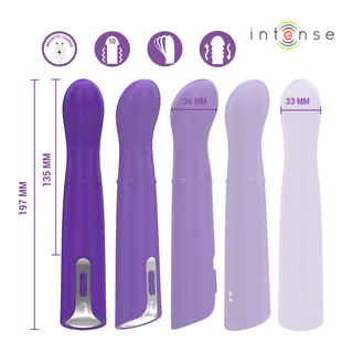 Vibrateur Helena Beads Down Intense - avec sa base
