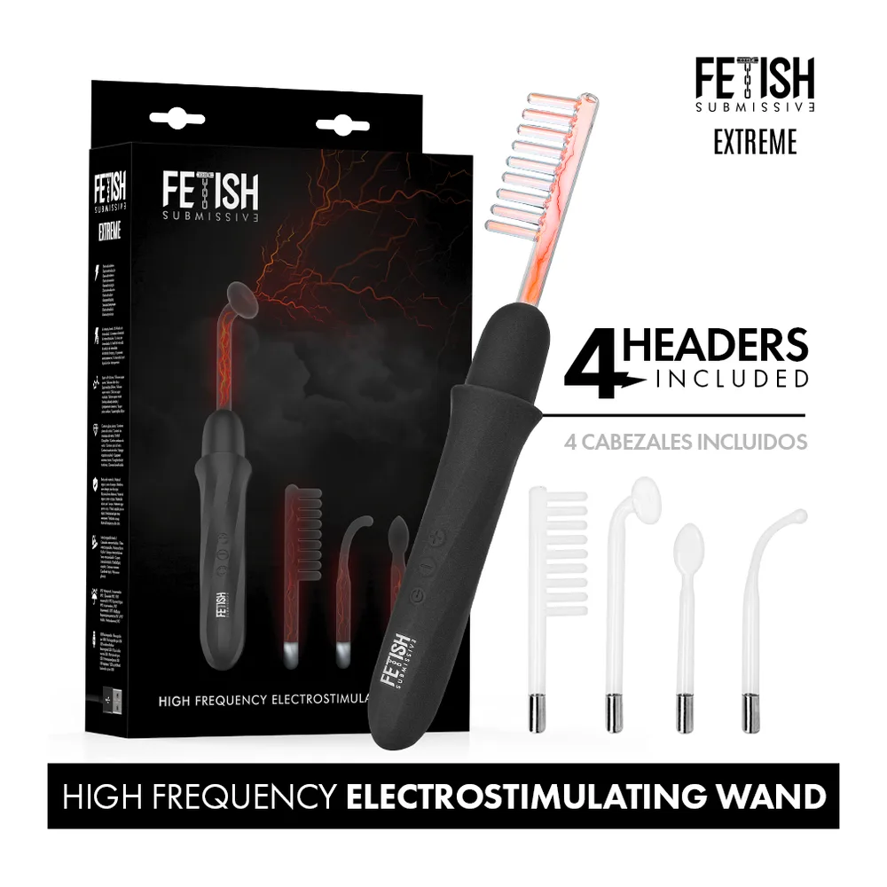 Wand Electrostimulation Fetish Submissive - détail de la texture
