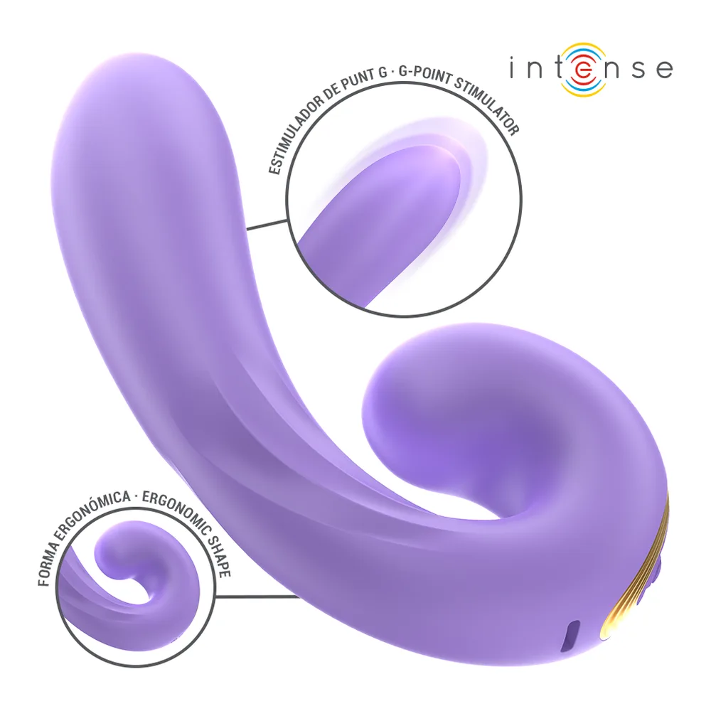 Stimulateur clitoridien silicone violet rechargeable étanche, autre vue 5