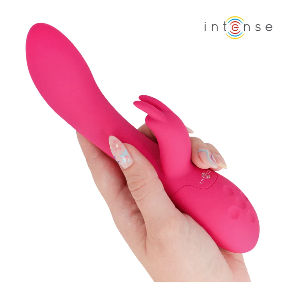 Vibromasseur rabbit rose, chauffant, rechargeable, autre vue 4