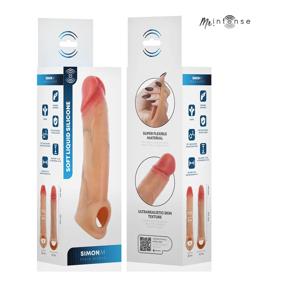 Gaine à pénis Simon Manchon Pénis Silicone Mr Intense