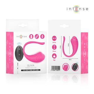 Œuf Vibrant Olivia Intense - avec son échelle de taille