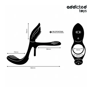 Anneau Double avec Stimulateur Clitoridien Addicted Toys vue 5