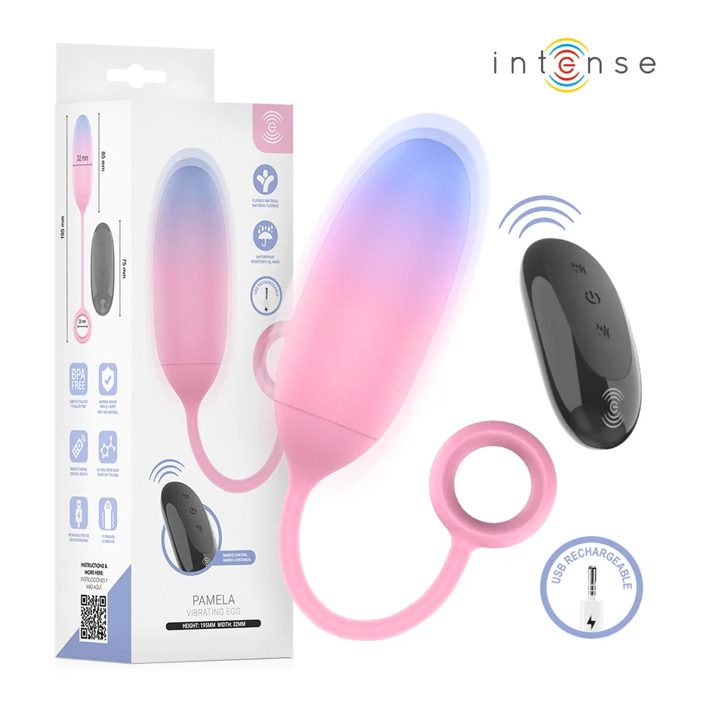 Vibromasseur rose avec anneau doigt, rechargeable, étanche, autre vue 2