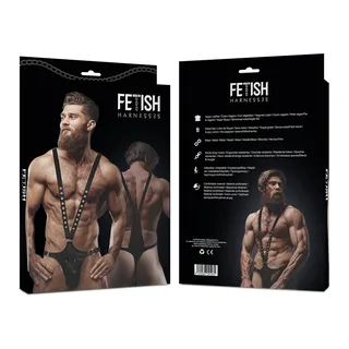 Harnais Cuir Écologique Forme Fetish Submissive Attitude vue 6