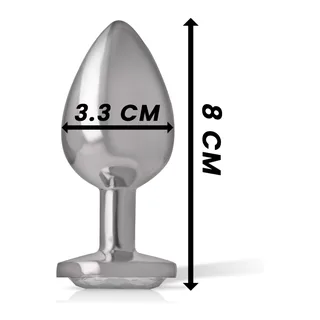 Plug Anal Métal Aluminium Intense - vue de profil