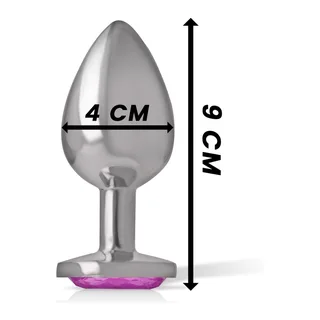 Plug Anal Métal Aluminium Intense - Rose