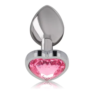 Plug Anal Métal Aluminium Intense - vue de dos - Rose